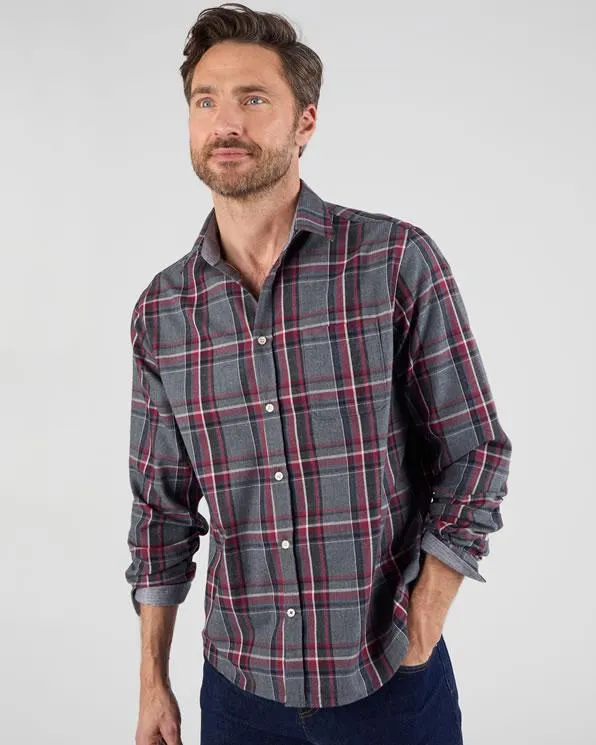 Thermolactyl geruit flanellen overhemd