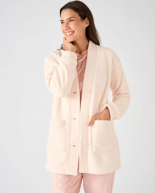 Vest voor in huis fleece met Thermolactyl-label