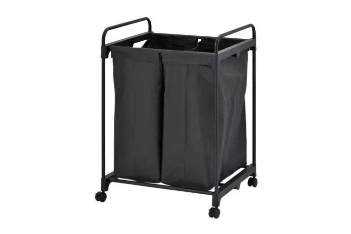 Linnenmand Baggy 57x49,5x80cm zwart