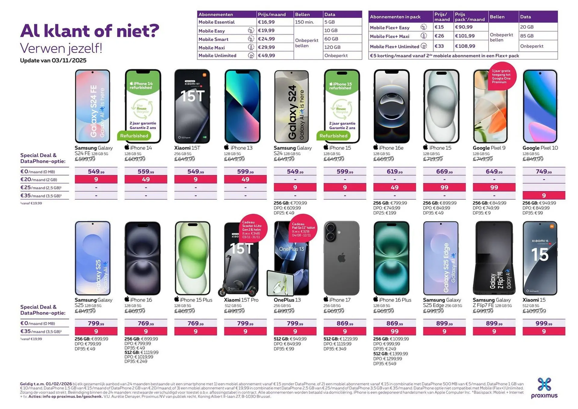 Proximus folder van 3 november tot 2 januari 2026 - folder pagina 2
