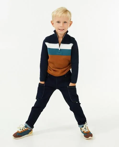 Donkerblauwe jeans