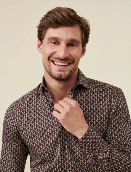 Cesario Overhemd Bruin