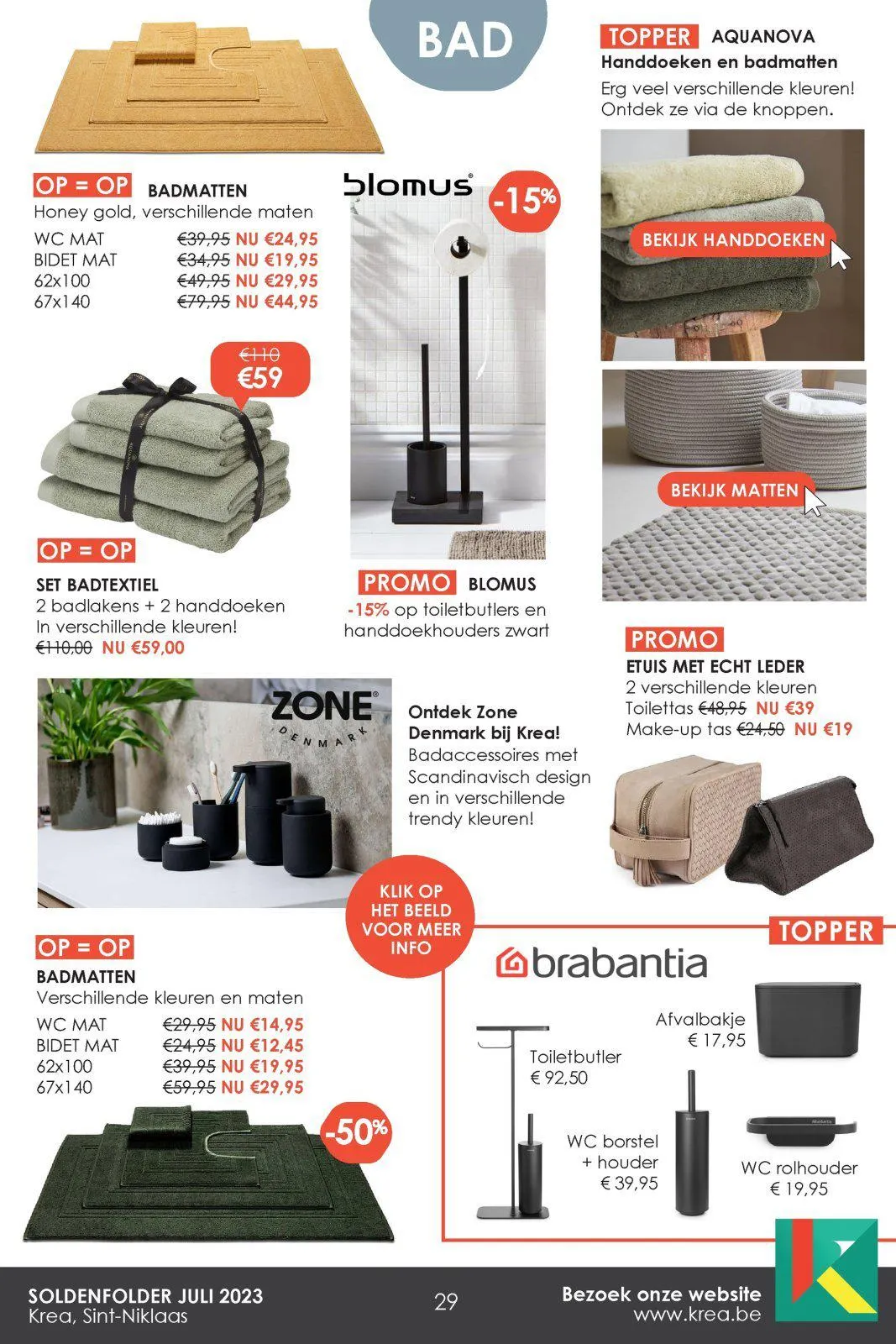 Krea folder tot 31.07.2023 van 30 juni tot 31 juli 2023 - folder pagina 29