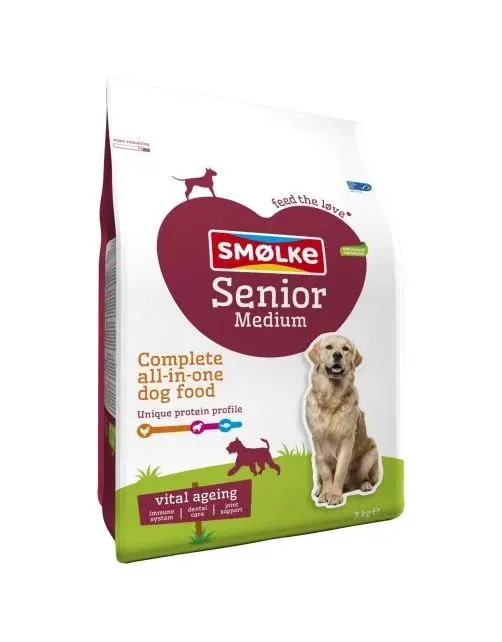 Smolke Senior Medium Kip&Lam&Vis - Hondenvoer