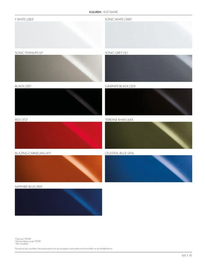 LEXUS NX van 23 november tot 23 november 2024 - folder pagina 47
