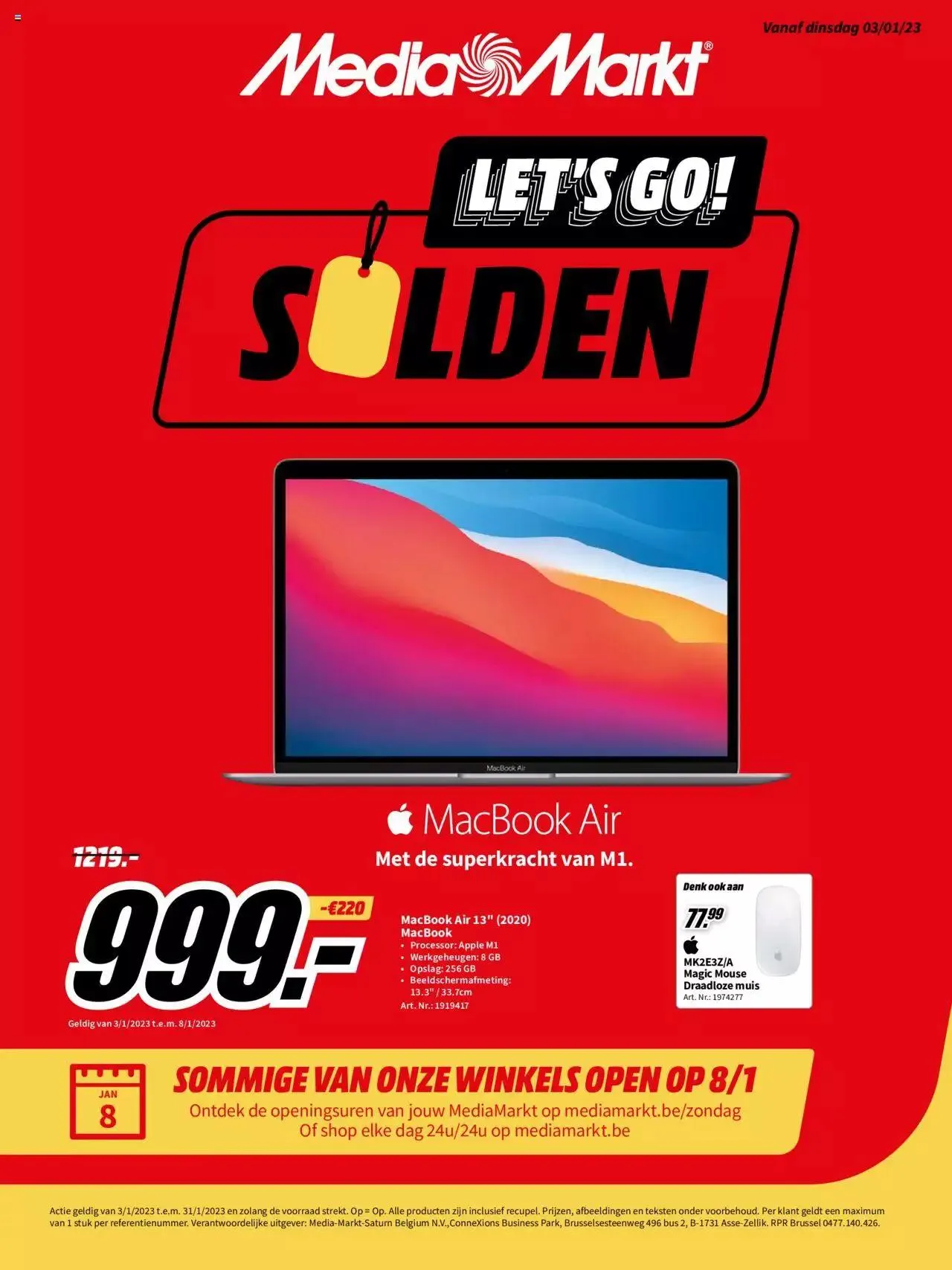Media Markt - Folder van 31 januari tot 31 december 2023 - folder pagina 1