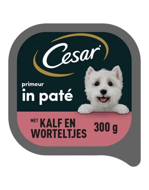 Cesar Alu Primeur - Hondenvoer - Kalf Wortel 300 g