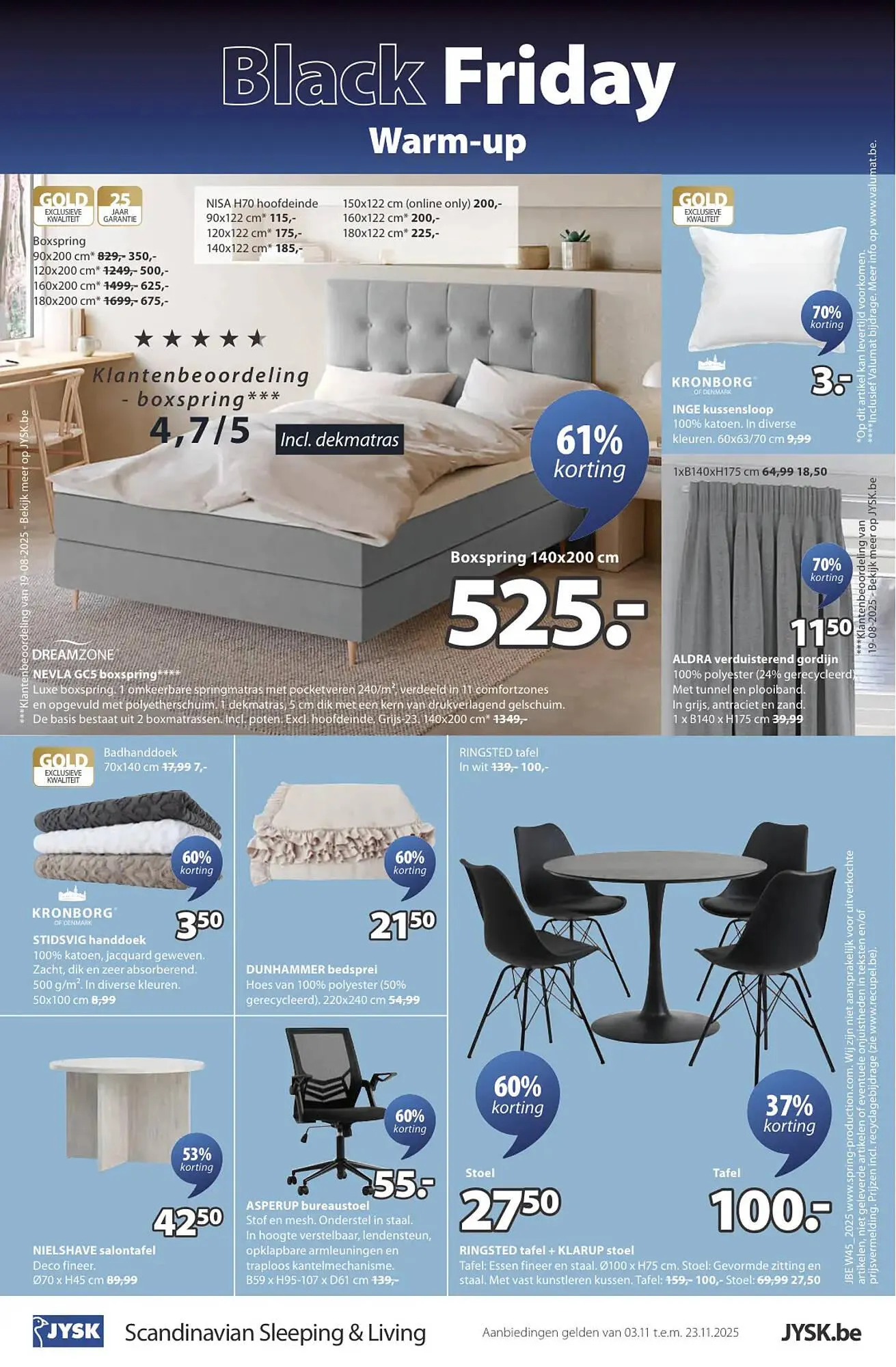 Jysk folder van 3 november tot 23 november 2025 - folder pagina 8