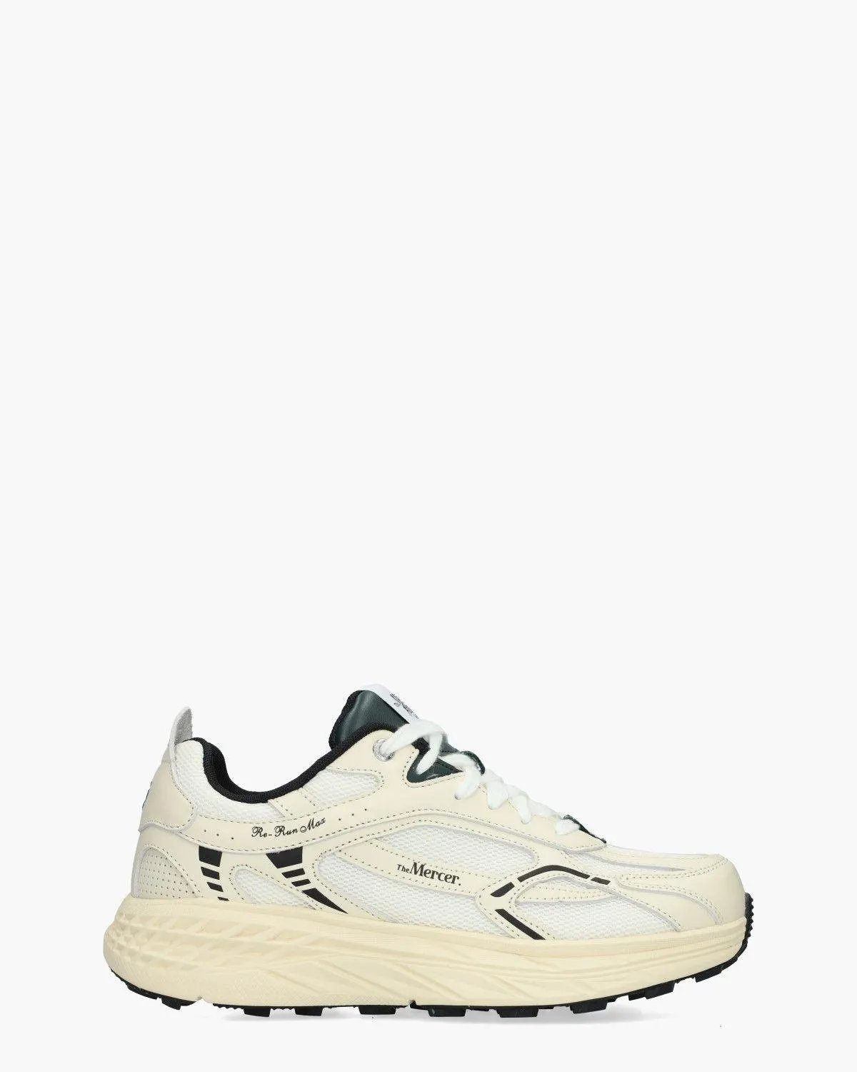 The Re-Run Max Nappa Off-White/Zwart Herensneakers