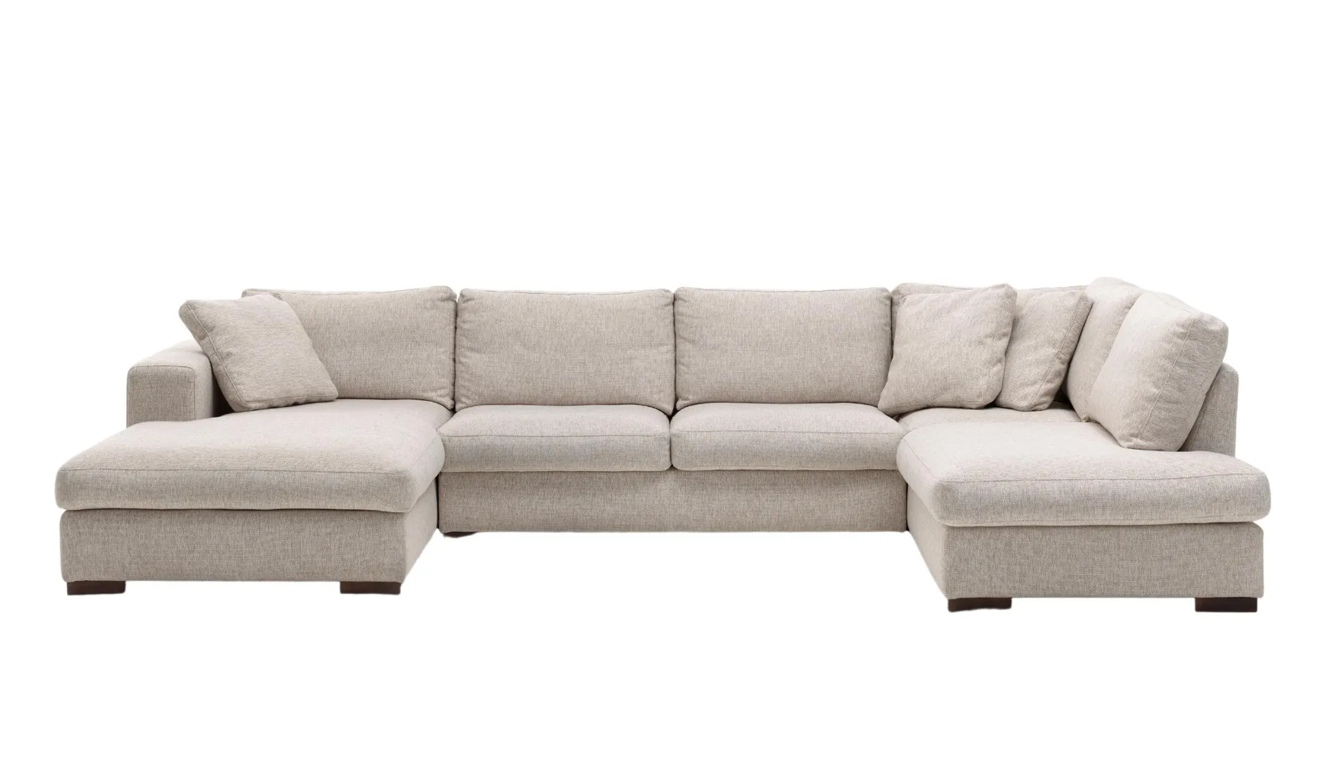 Hoeksalon U-vorm (links) - ecru