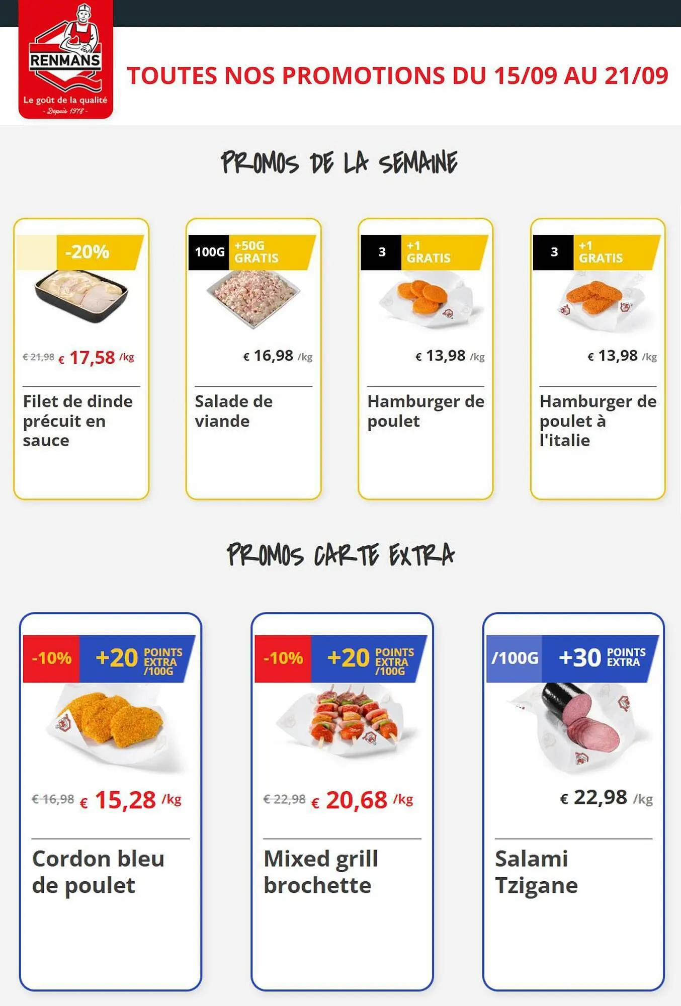 Renmans folder van 15 september tot 21 september 2023 - folder pagina 1