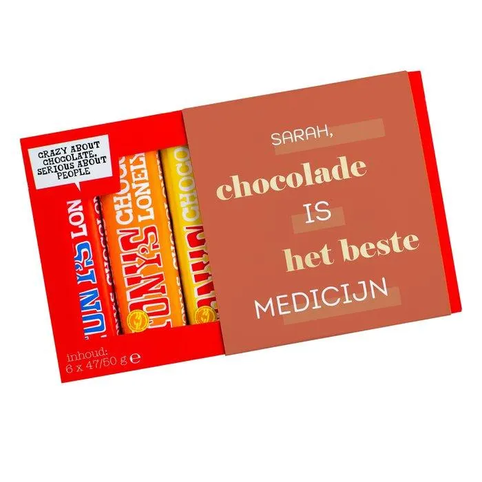 Tony’s Chocolonely | Proeverijtje | Beterschap met eigen naam