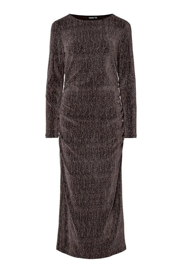 Vestido midi lurex