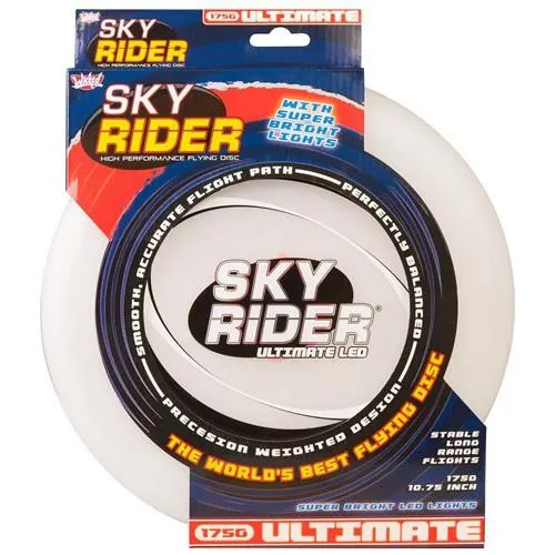 Wicked frisbee Sky Rider led 27,3 cm wit