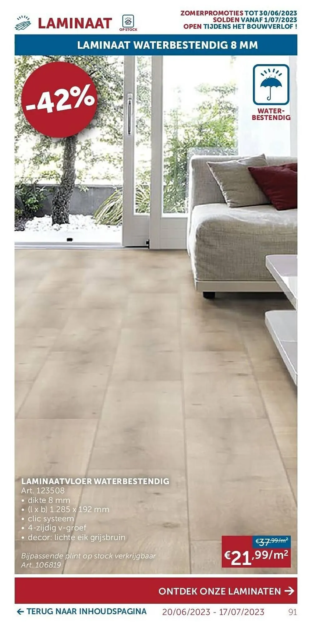 Zelfbouwmarkt folder van 20 juni tot 17 juli 2023 - folder pagina 91