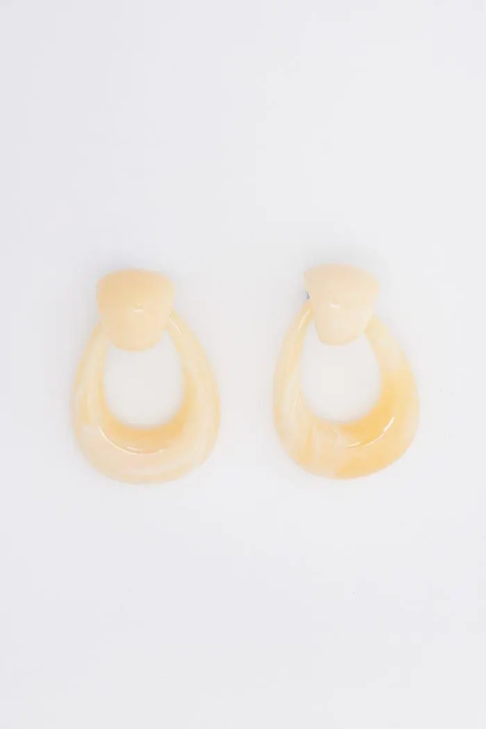 Oorbellen groot marmer