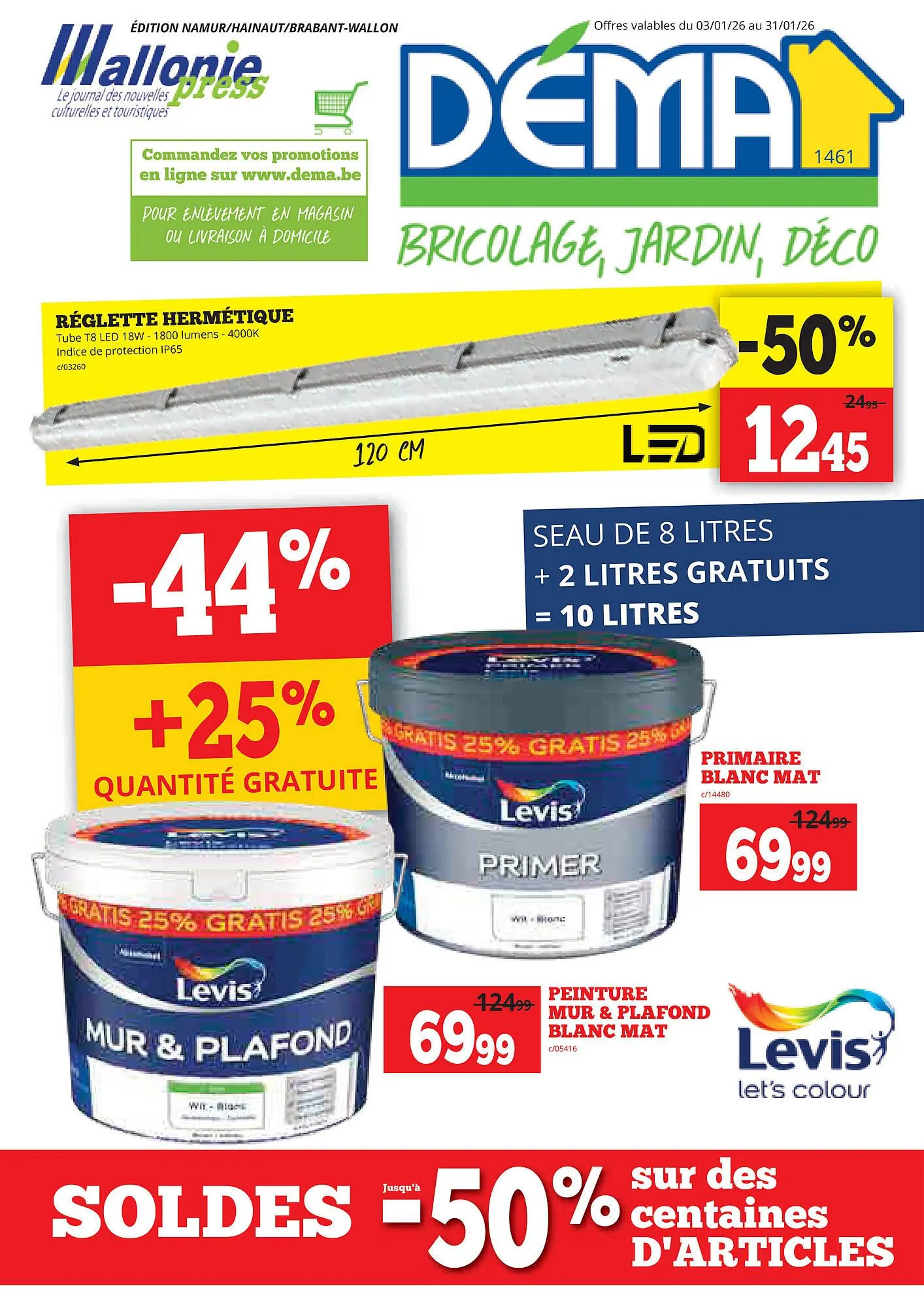 Dema folder van 3 januari tot 31 januari 2026 - folder pagina 1