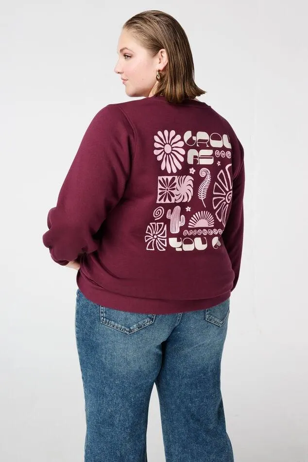 Sweater met backprint