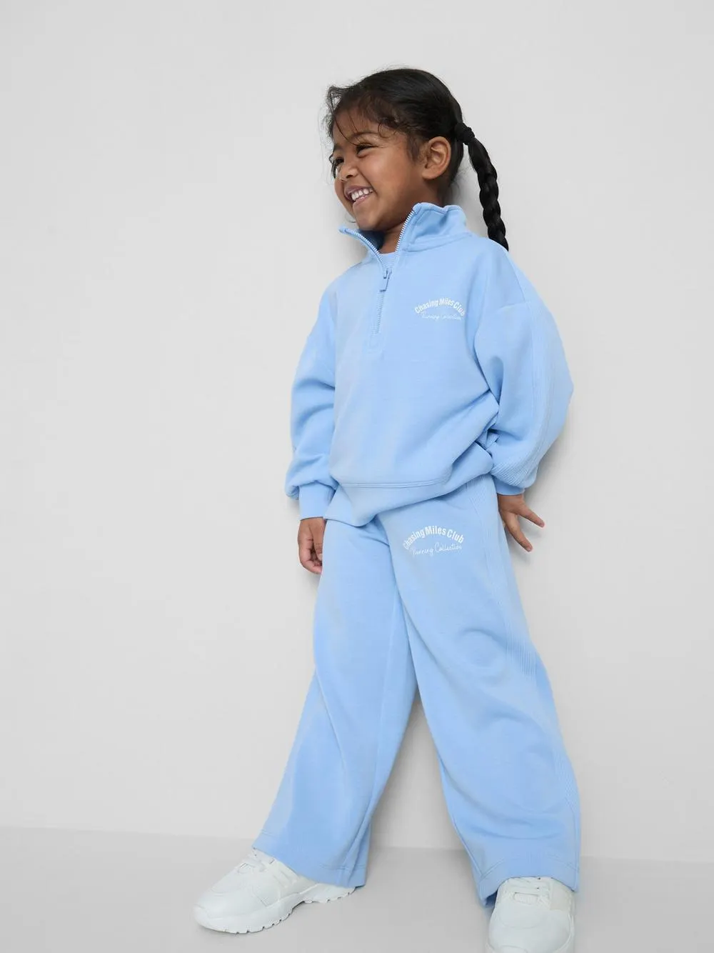 18 mois–8 ans | Sweat-shirt de sport à col cheminée zippé