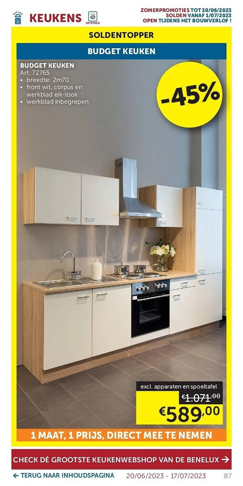 Zelfbouwmarkt folder van 20 juni tot 17 juli 2023 - folder pagina 87