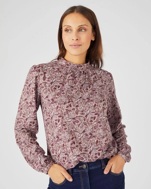 T-shirt van warm geborsteld tricot