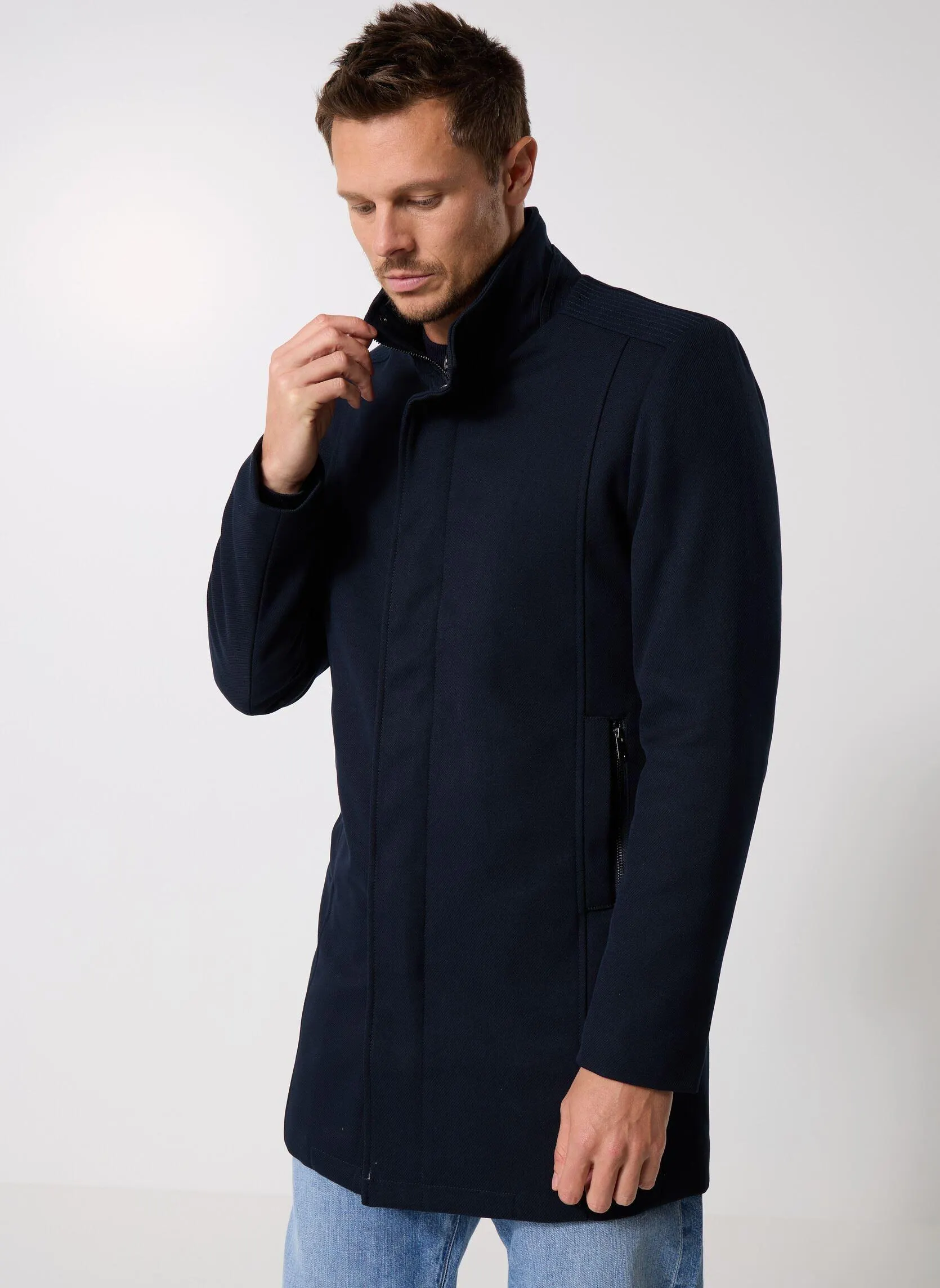 Winterjas VEPARKALO heren blauw