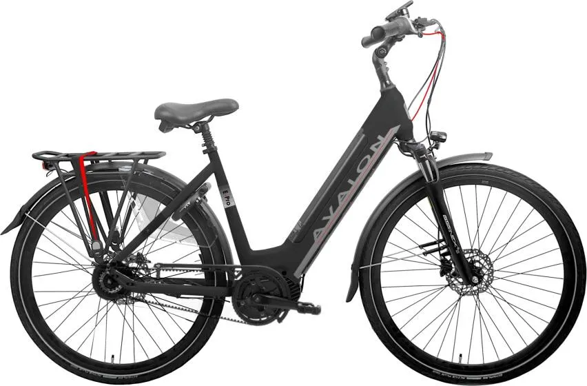 Avalon E-Pro 28 Inch 54 cm Dames 8V Hydraulische schijfrem Matzwart