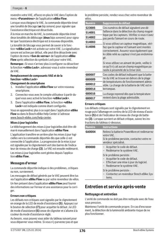 Electric Bike Manual van 12 februari tot 12 augustus 2025 - folder pagina 176