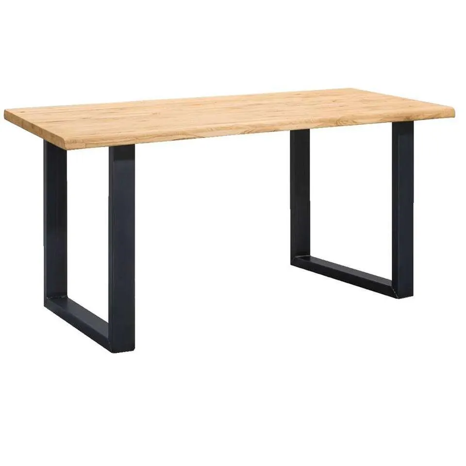 UMIX boomstamtafel Houston U-poot - 75x160x90 cm - eiken/zwart