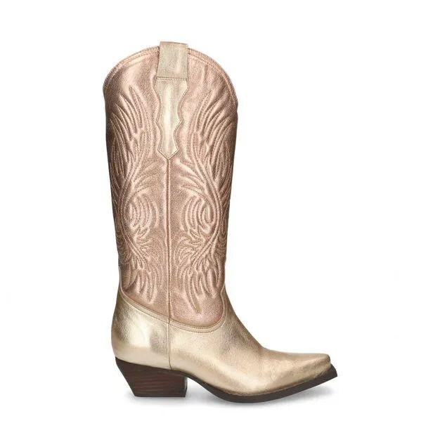 Gouden metallic cowboylaarzen