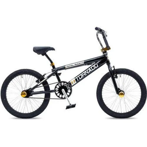 Tornado 20 inch freestyle fiets glans zwart goud 2000006