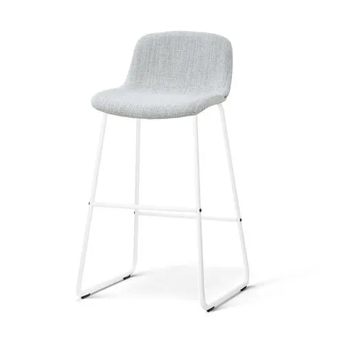 Nolon Nino-Mats barkruk grijs melange - wit onderstel - 75 cm