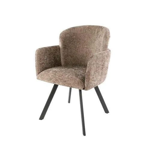 Giga Meubel Eetkamerstoel Embrace - Champagne - Draaibaar - Set van 2