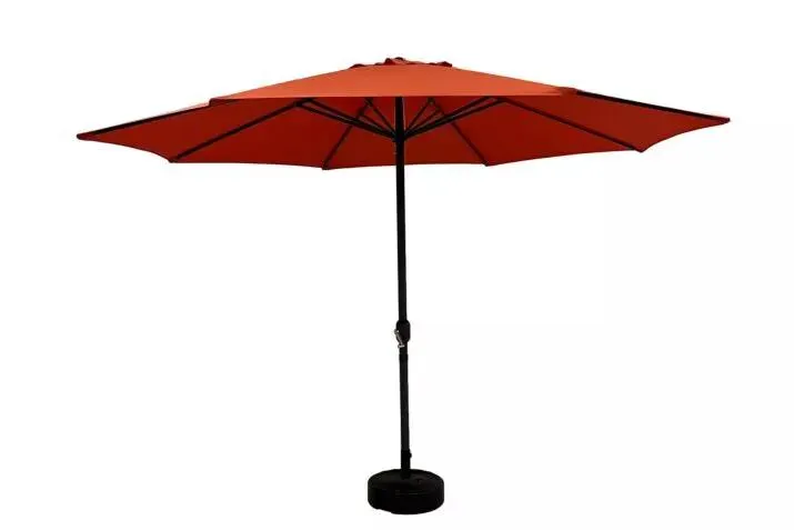 Parasol Nerissa Ø350cm zwart met beschermhoes