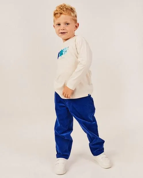 Longsleeve met wolvenprint