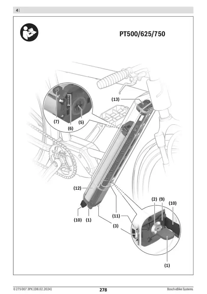 Electric Bike Manual van 12 februari tot 12 augustus 2025 - folder pagina 278