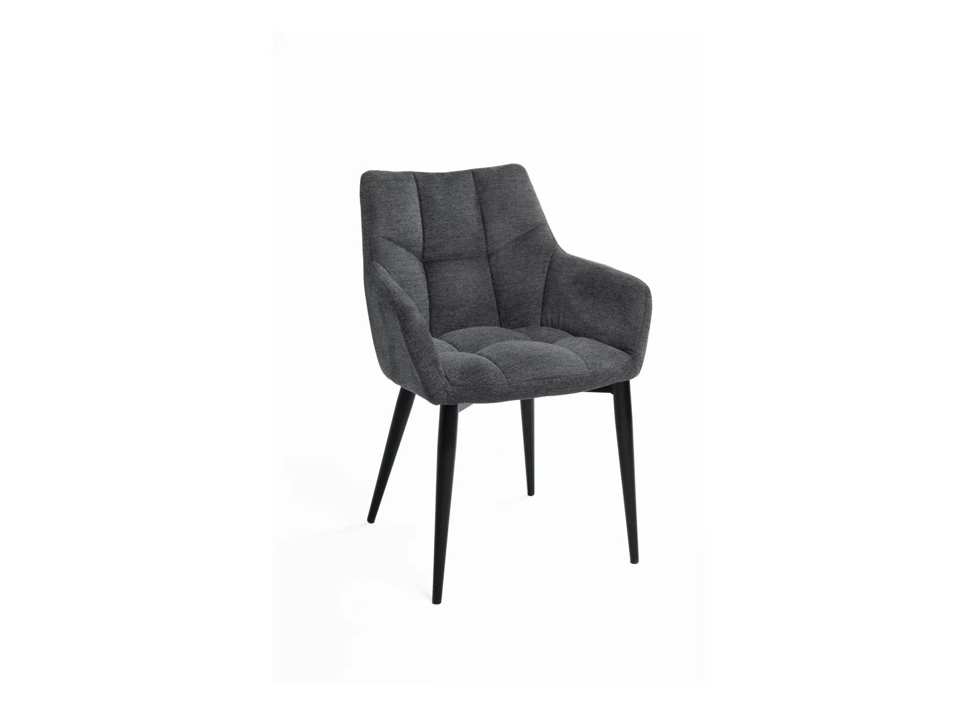 Fauteuil Conan 61x56x84cm - stof - donkergrijs
