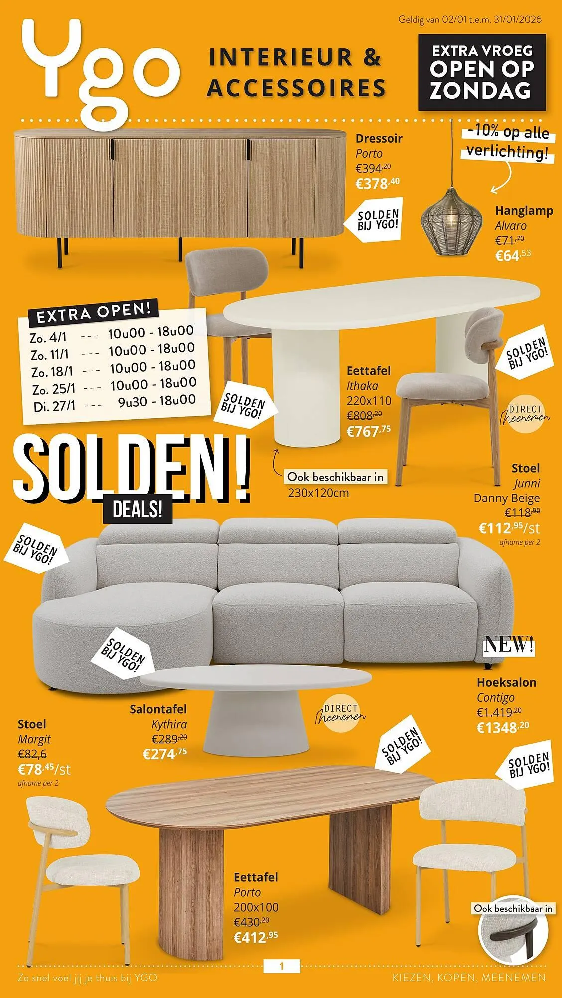 YGO folder van 2 januari tot 31 januari 2026 - folder pagina 1