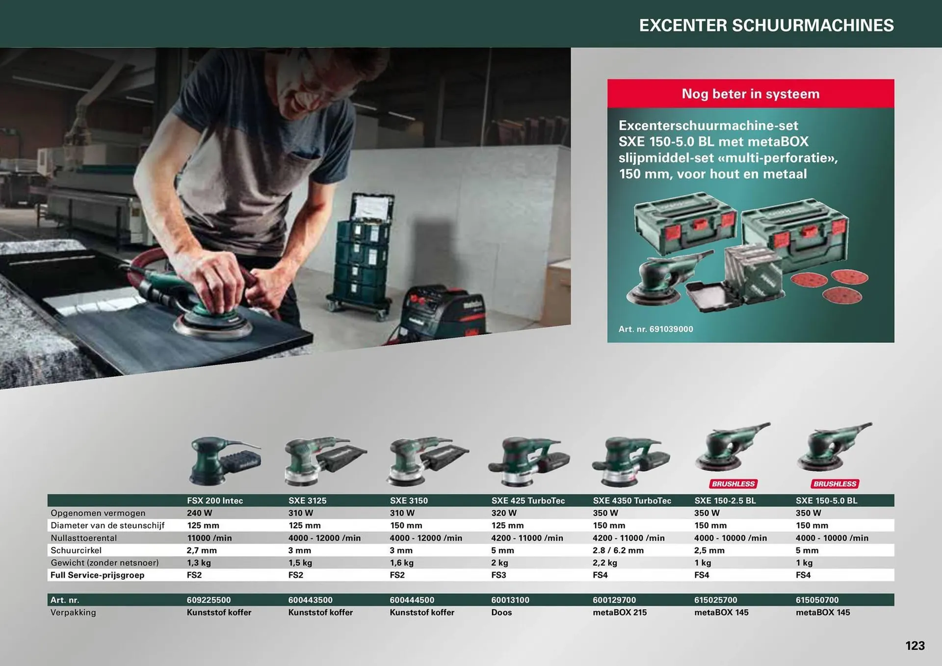 Metabo folder van 7 maart tot 31 december 2024 - folder pagina 123