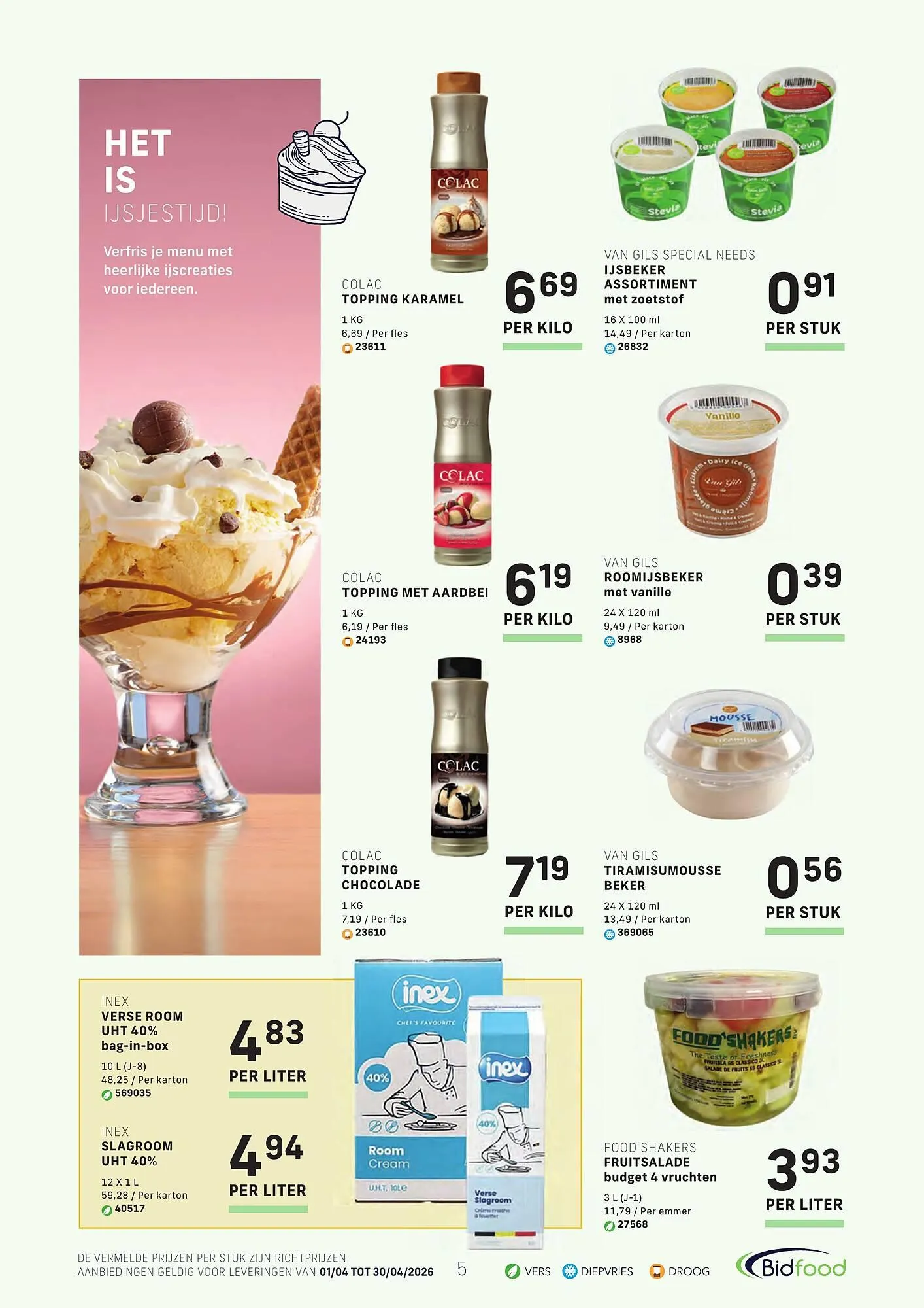 Bidfood folder van 1 april tot 30 april 2026 - folder pagina 5