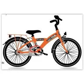 Bike fun 16 inch jongensfiets oranje no rules no limit