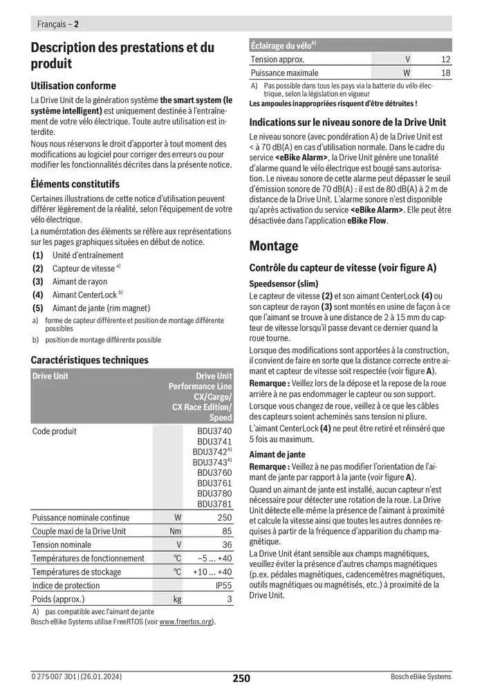 Electric Bike Manual van 12 februari tot 12 augustus 2025 - folder pagina 250
