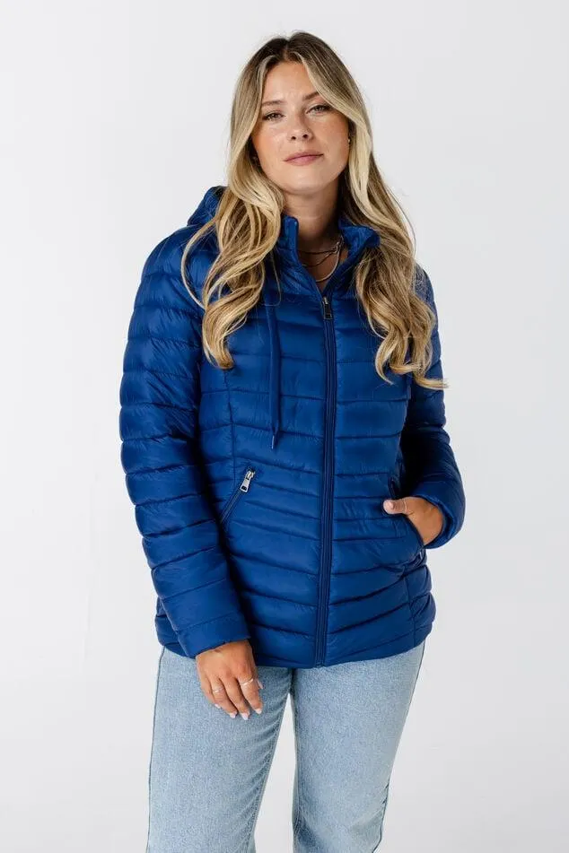 Licht gewatteerde jas