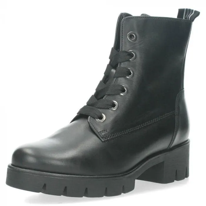 Zwarte bottines met een warme voering. Het model dat we tonen op de foto is maat 37.