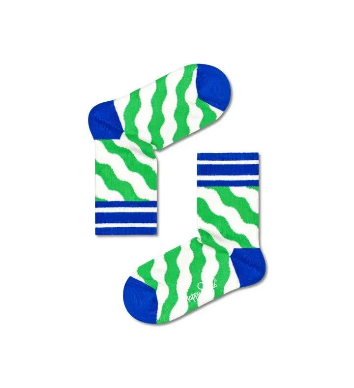 Kids Polka Stripe Rib Sock