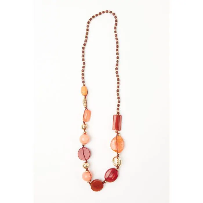 Halsketting kralen lang