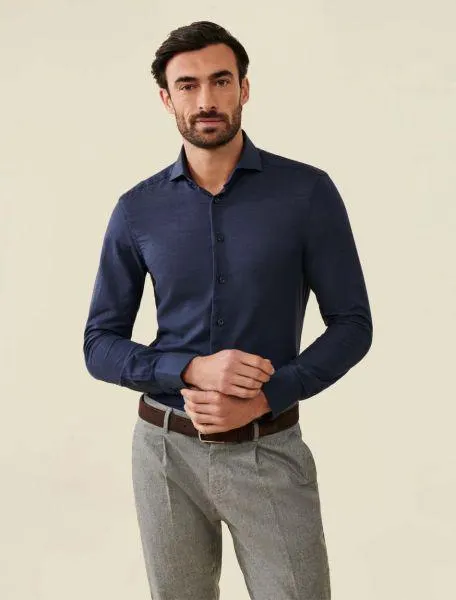 Ferrucio Overhemd Donkerblauw