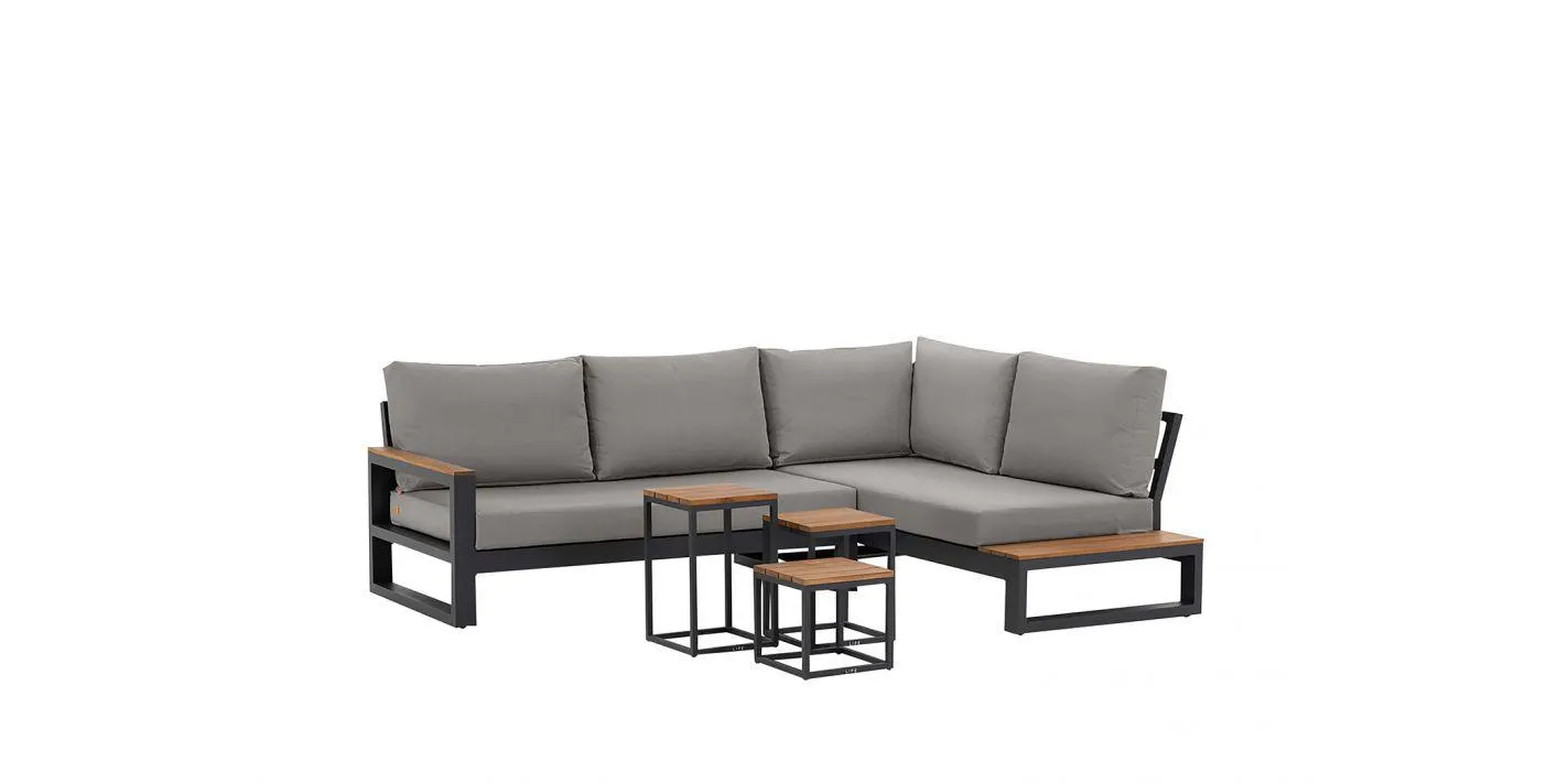 Loungeset Soho 4 personen - Chaise opstelling