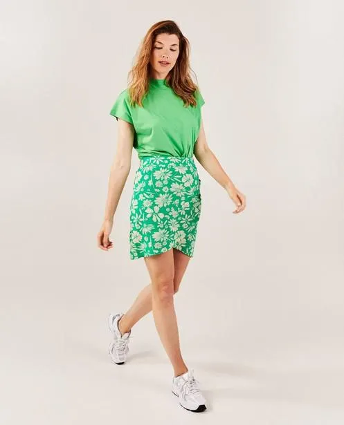 T-shirt met opstaande kraag