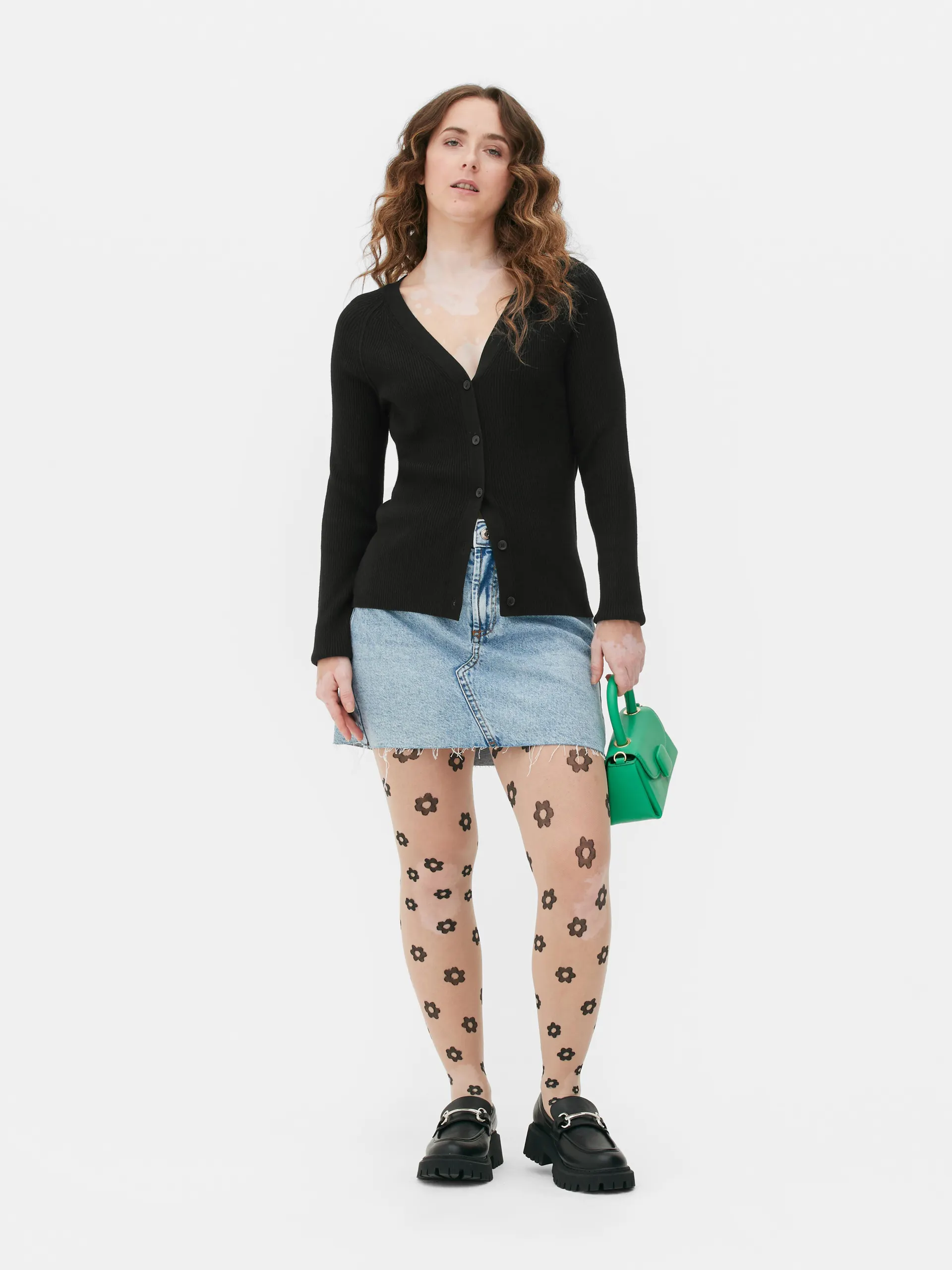 Gilet côtelé à col en V